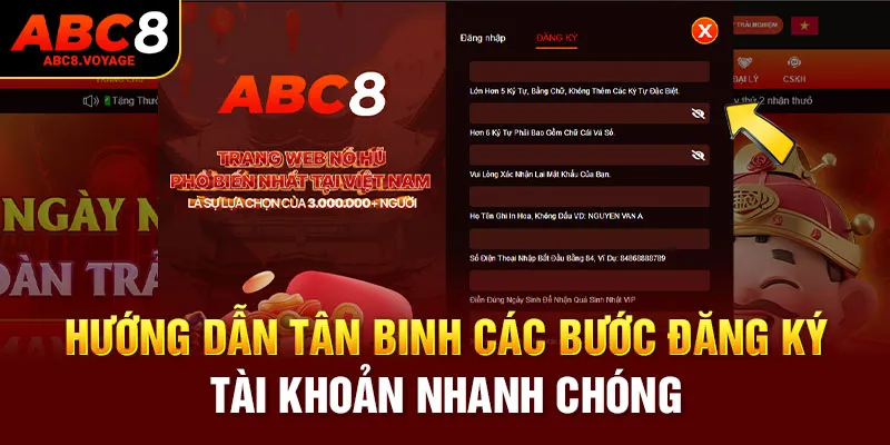 Hướng dẫn tân binh các bước đăng ký tài khoản nhanh chóng